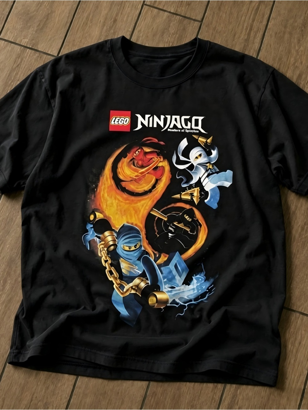 Vintage LEGO Ninjago Masters of Spinjitzu Graphic T-shirt Size Unisex